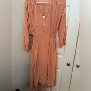 Salmon/orange dress size XS